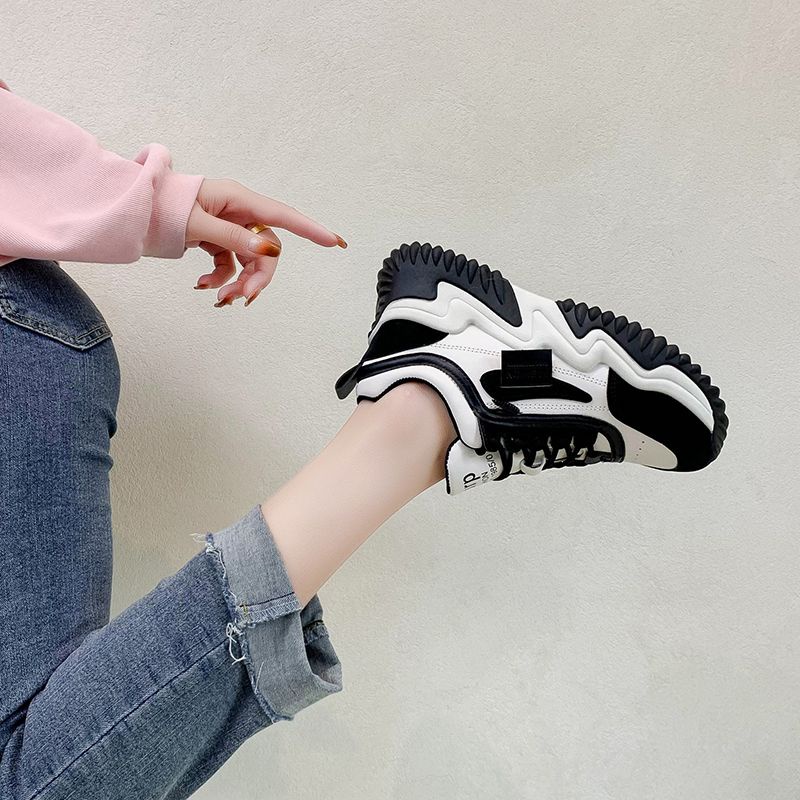 [GROSIR][COD] SEVEN_DAY SEPATU SNEAKERS WANITA KOREA IMPORT SPORT SHOES HITAM H-783