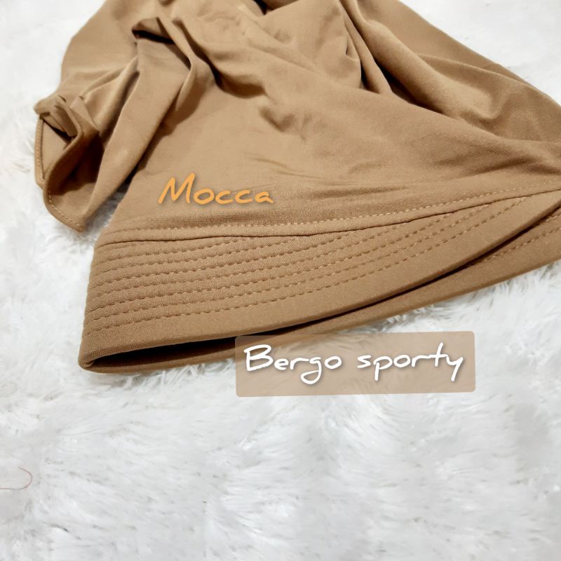 Bergo sport jersey Jilbab Harian Olahraga