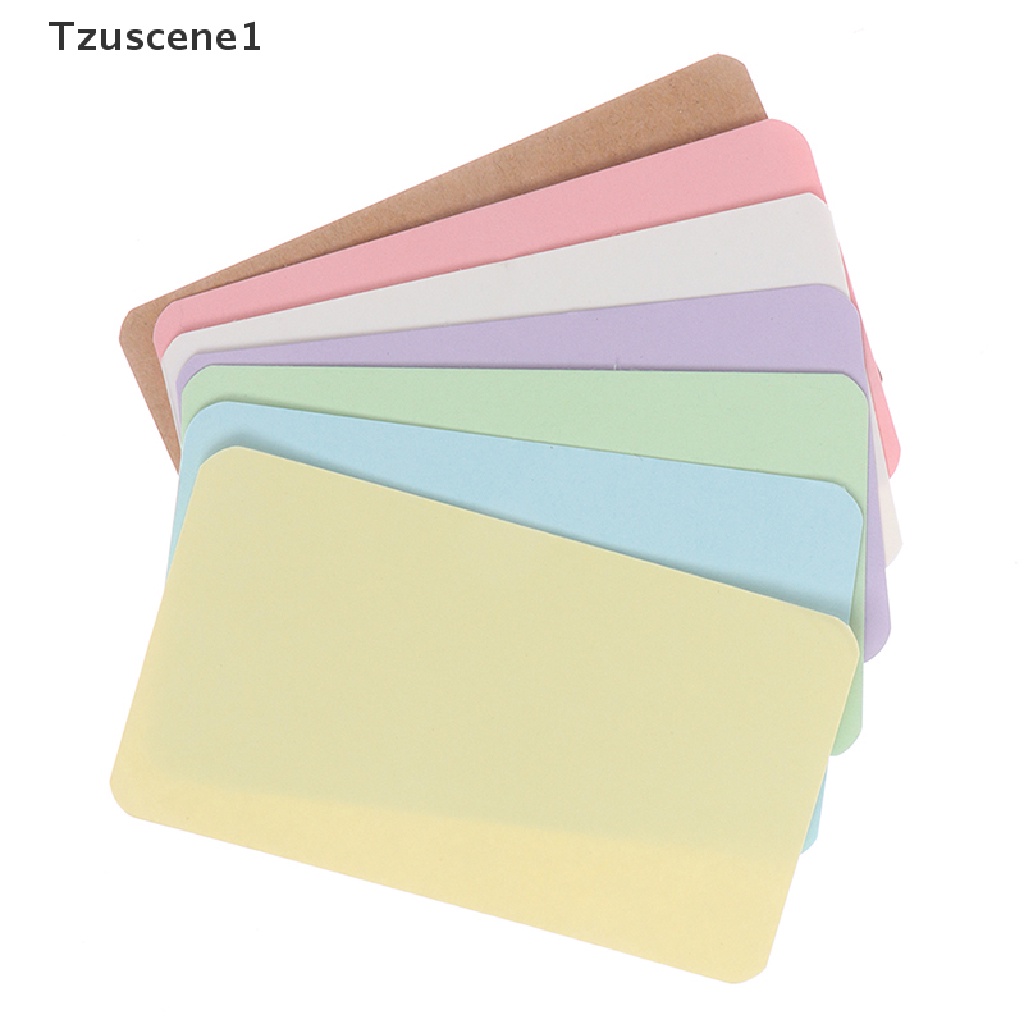 (Tzuscene1) 100pcs Kartu Nama Kosong 4.5x8cm Untuk Bisnis