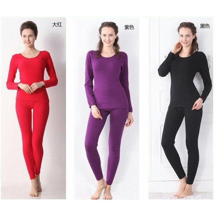 Longjohn Baju Musim Dingin Wanita, Pakaian Musim Dingin, Baju Winter