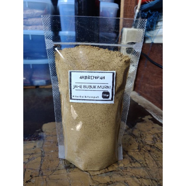 

jahe bubuk murni 100% tanpa campuran dan tanpa gula 100gr