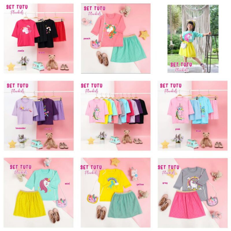 set tutu unicorn Flowkids