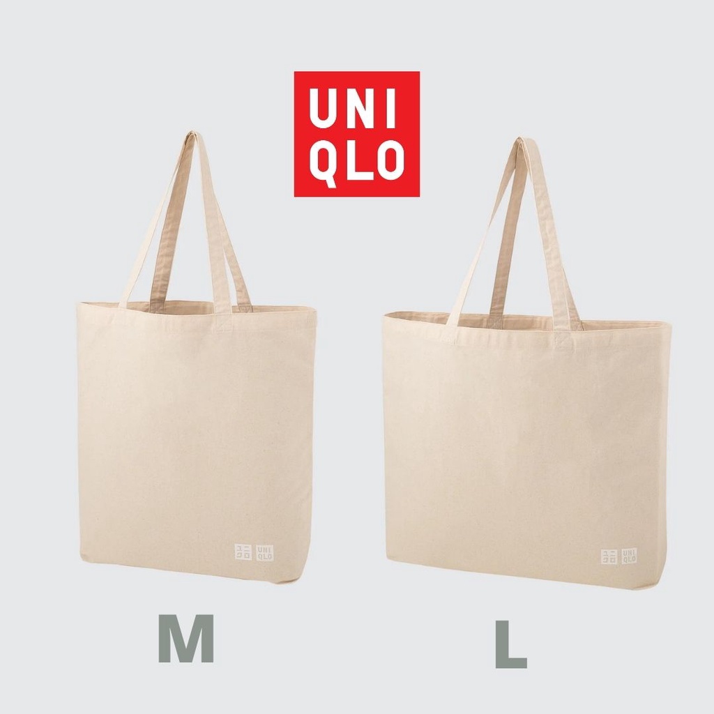 TOTEBAG UNIQLO ECO FRIENDLY SIZE M - L ORIGINAL STORE (COD)