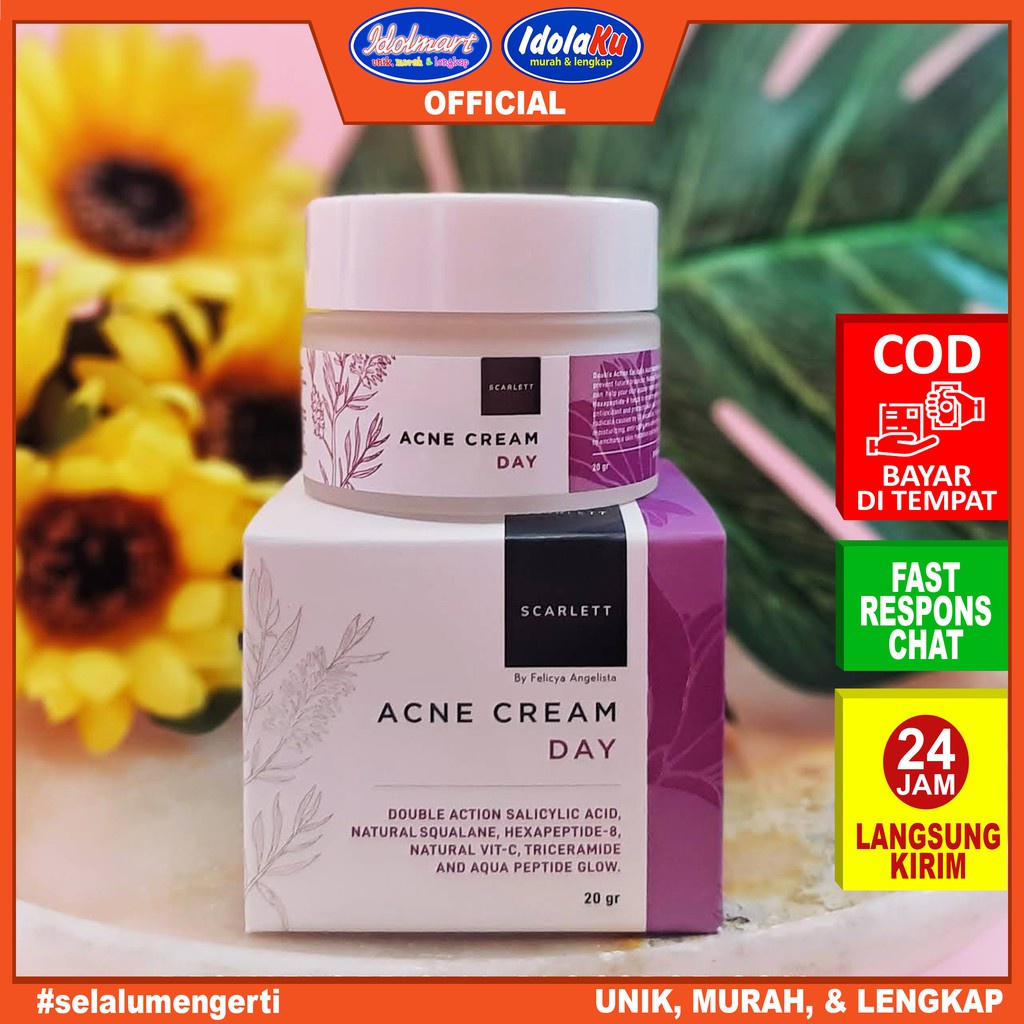 IDOLAKU Scarlett Whitening Acne Day Cream 20gr