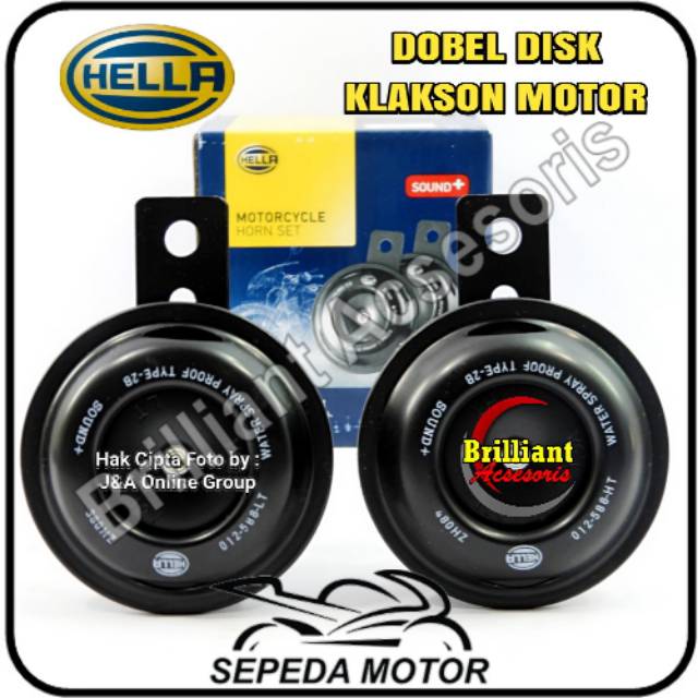 Klakson Dobel Disk 12v - Sepeda Motor Matic / Manual / Laki