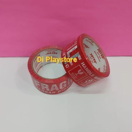 

LAKBAN FRAGILE MERAH 2 inch 48mm 72 YARD 1pcs