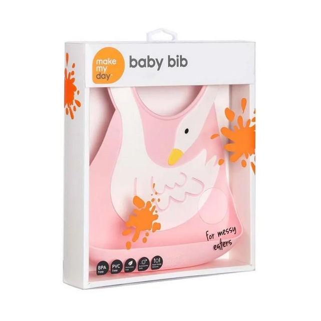 MAKE MY DAY SILICONE BABY BIB