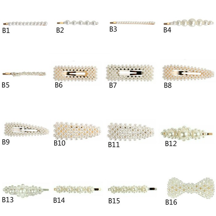 ★ Cayman ★ Pearl Jepit Rambut Hairpin 4pcs Suit Korea Fashion Women Hair Clips Accessories jew28-2