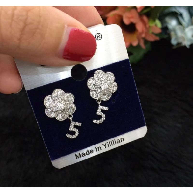 Anting Silver925 Full mata anting silver Anti Karat anti alergi anting premium berlian kilap 016