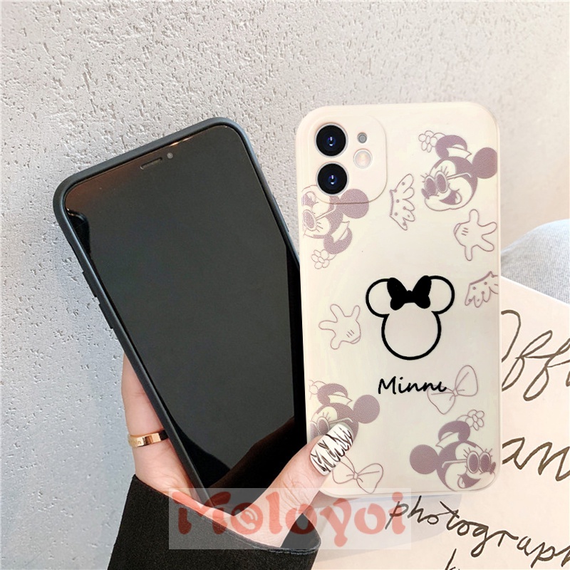 Xiaomi Redmi Note 10 Couple Case Xiaomi Note 9 8 10s 10pro Max  Poco M3 X3 NFC POCO X3 Pro Redmi9 9T 9C NFCDisney Mickey Minnie Cute Cartoon Lover Soft TPU Cover