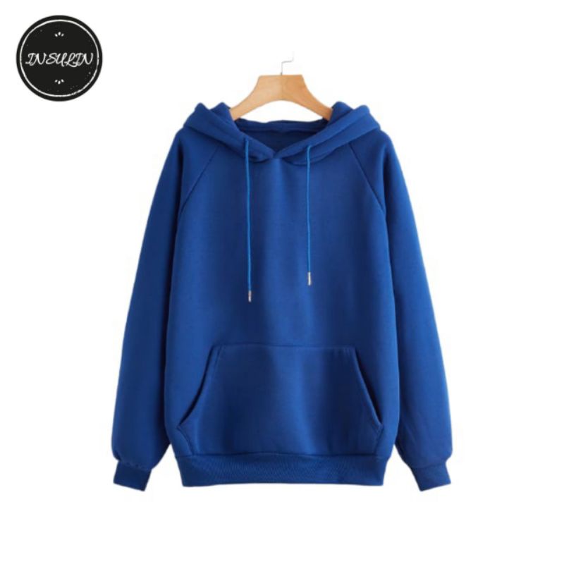 INSULIN Sweater Hoodie Jaket Pullover Polos Biru Benhur Pria Wanita