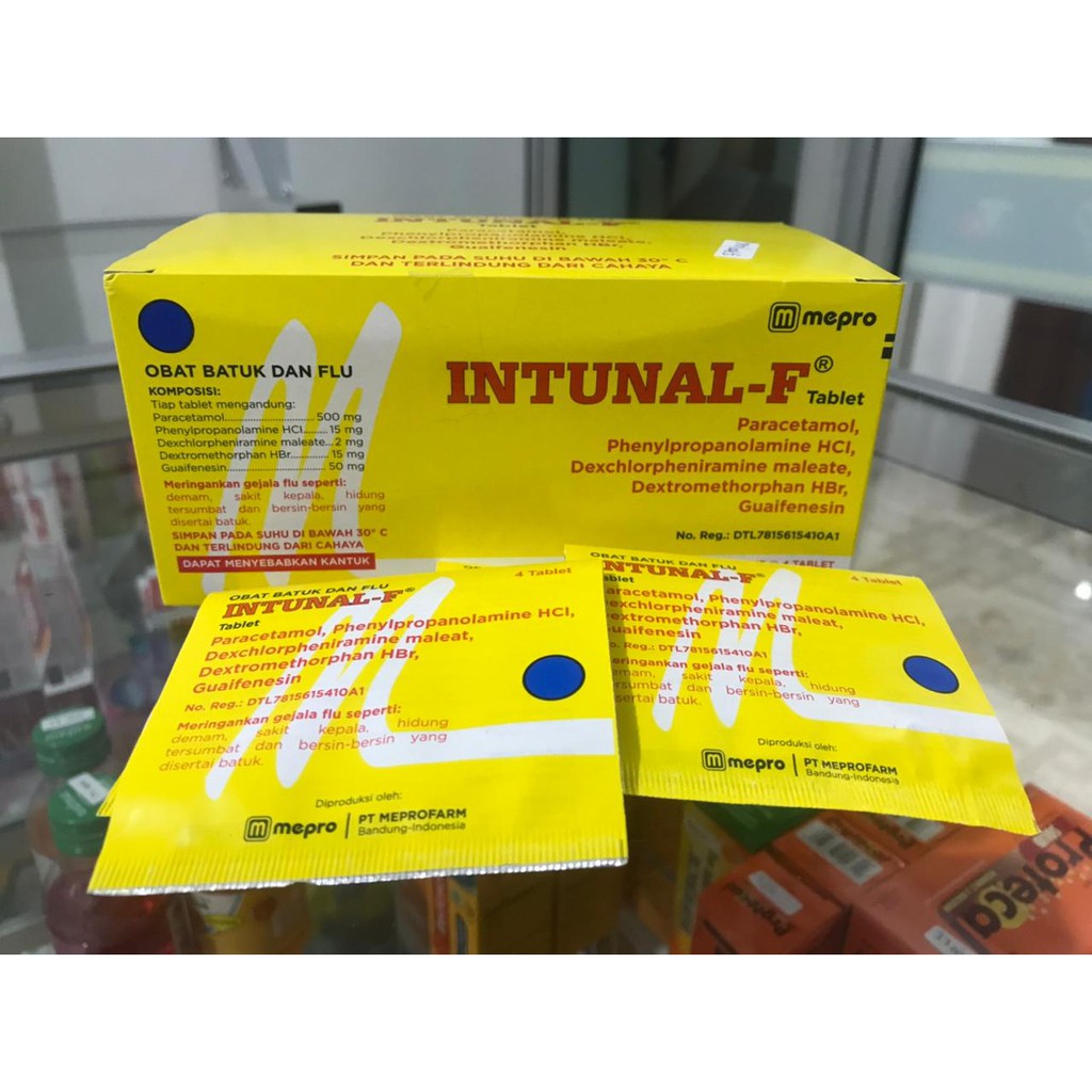 INTUNAL F KUNING isi 4 tablet