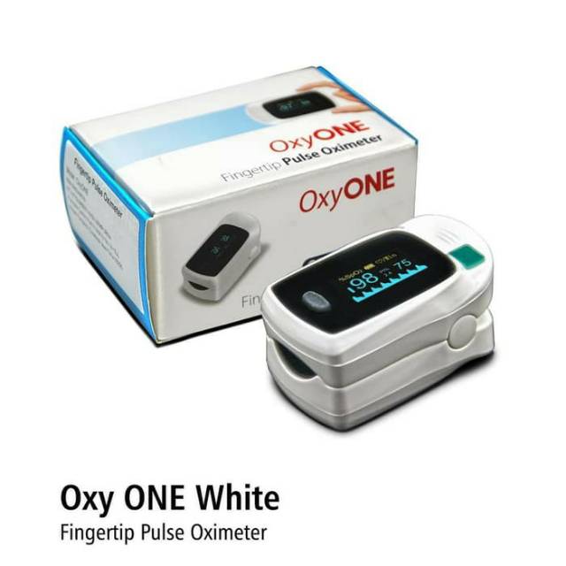 OXY ONE WHITE OneMed fingertip pulse oximeter oxy one