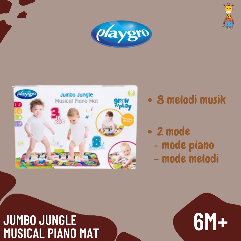 Playgro Jumbo Jungle Musical Piano Mat