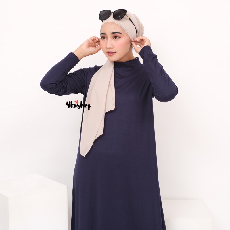 Manset Gamis Lengan Kerah Tinggi Bahan Kaos Rayon Super Adem/Inner Gamis Kaftan Abaya