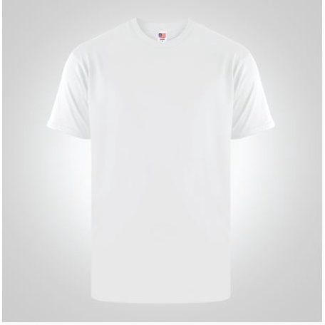 Baju Kaos Polos Warna Putih Bahan Katun