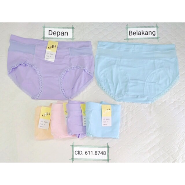 6pcs Celana dalam STRECH sofie KATUN / Celana dalam strech