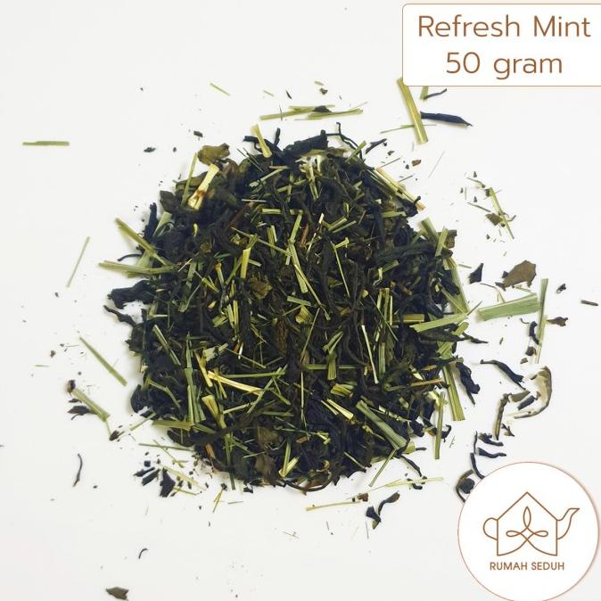 

[COD] 50gr Refresh Mint / Peppermint Green Tea / Teh Hijau Mint dan Lemongra [COD]
