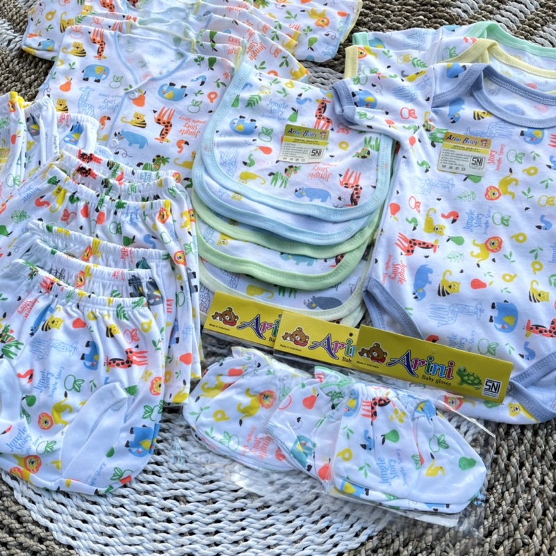 PROMO 7.7 30 PCS Baju Bayi Celana Bayi Hampers Lahiran Bayi Baju Bayi Baru Lahir Baju Bayi Newborn Sarung Tangan Bayi Popok Bayi Jumper Bayi DNW BABY