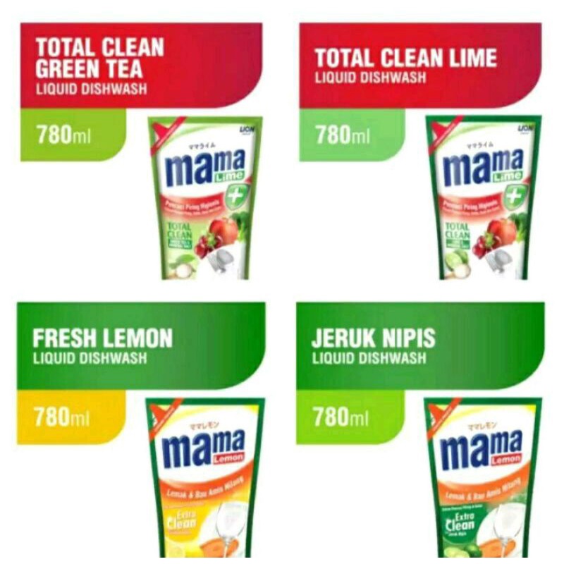 MAMA LEMON 780 ML/MAMA LIME 780 ML