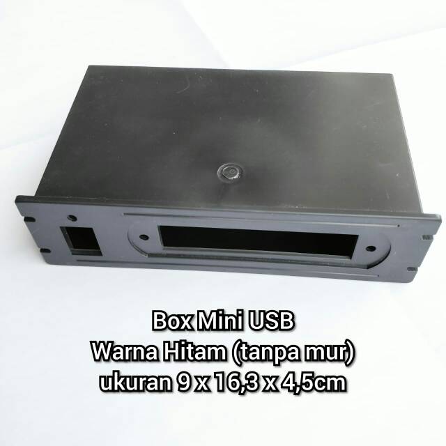 Box Plastik Mini Usb Kosongan WARNA HITAM, Tanpa Mur ukuran 9 x 16.3 x 4.5cm p x l x t