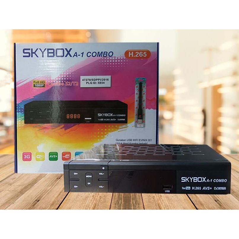 Skybox A1 Combo HD - DVB-S2 Dan DVB-T2 Dalam 1 Alat - Bisa Pakai Antena UHF Dan Parabola Sekaligus