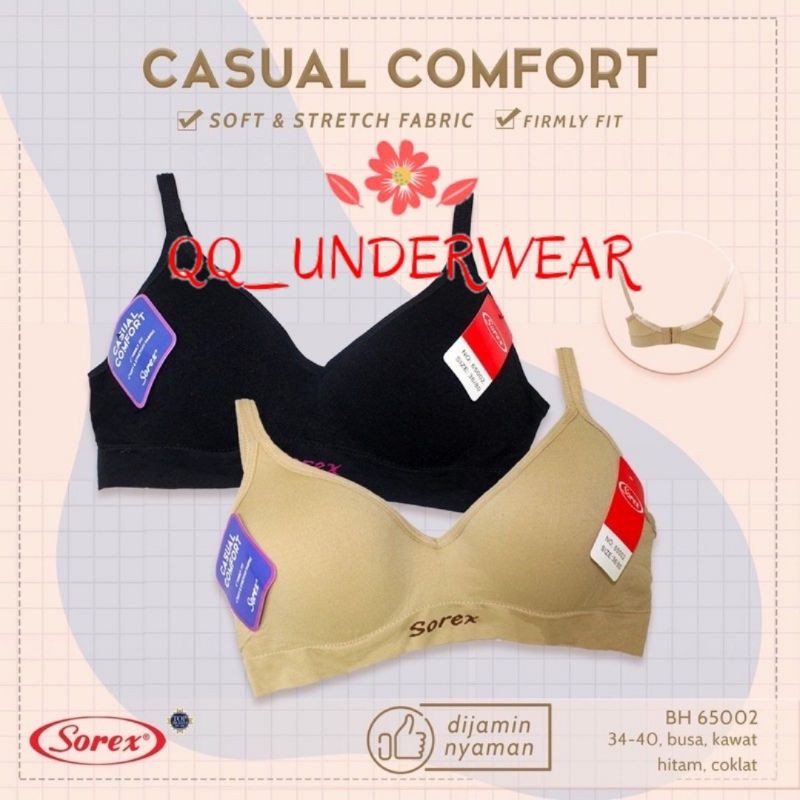 BRA SOREX PAKAI KAWAT 65002 / SPORT BRA CASUAL COMFORT/ BH SOREX 65002 / Bra Sorex 65002