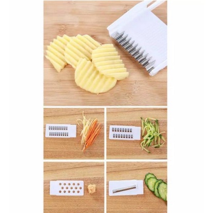 BB7 - Parutan 4 IN 1 Multifungsi Pegupas Sayur &amp; Buah