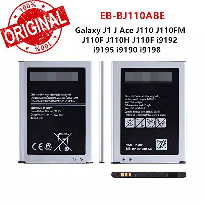 BATERAI BATTERY BATRE SAMSUNG J1 ACE / S4 MINI ORIGINAL