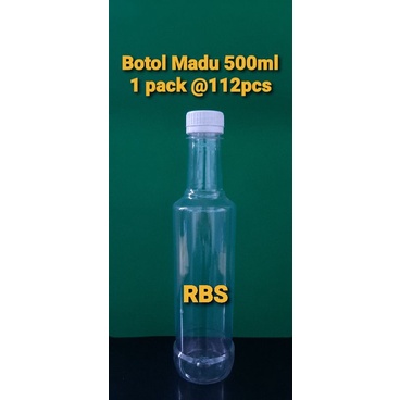 botol plastik untuk madu 500gr / untuk cairan 350ml , botol marjan plastik