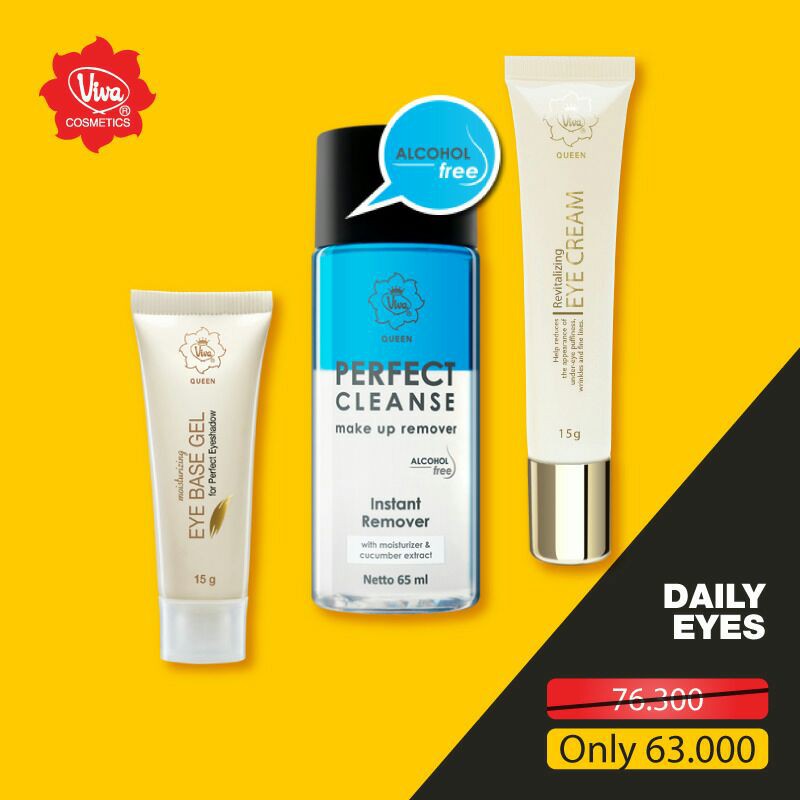 Paket Makeup Remover Eye Cream Base Gel Viva