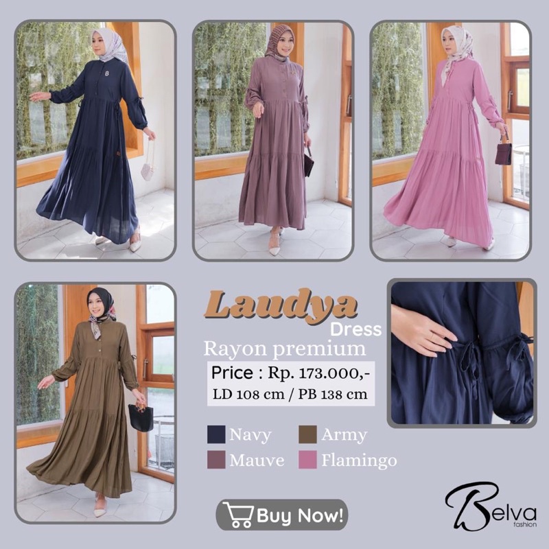 Laudya dress belva fashion rq
