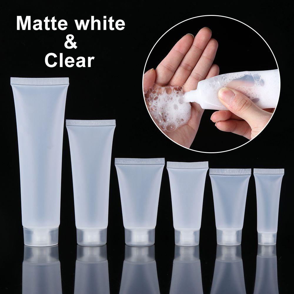 Top 2PCS Botol Isi Ulang Alat Makeup Ukuran Travel Wadah Peras Tempat Shampoo