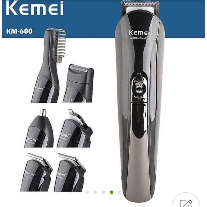 Alat Cukur Rambut Kemei KM 600 Cukur Kumis Jenggot Bulu Hidung Ukir