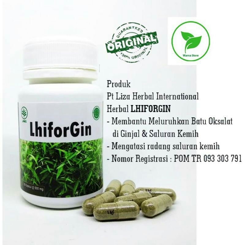 LHIFORGIN OBAT HERBAL MELURUHKAN BATU GINJAL ,SAKIT PINGGANG & SALURAN KEMIH