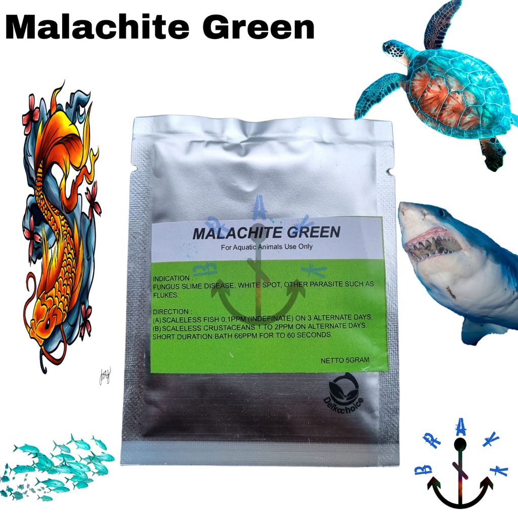 Malachite Green Obat jamur ikan Terlaris Original 5gram