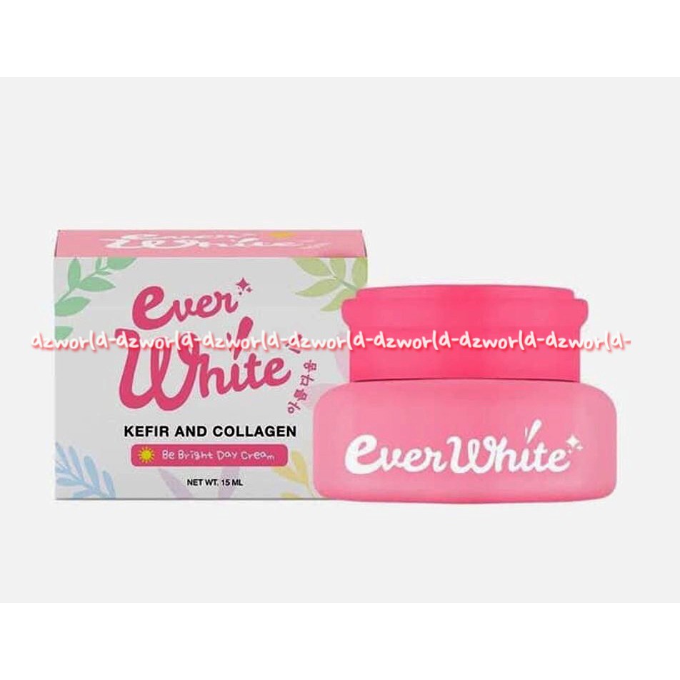 Ever White Kefir And Collagen Be Bright Day Cream And Night Cream 15ml Krim Wajah