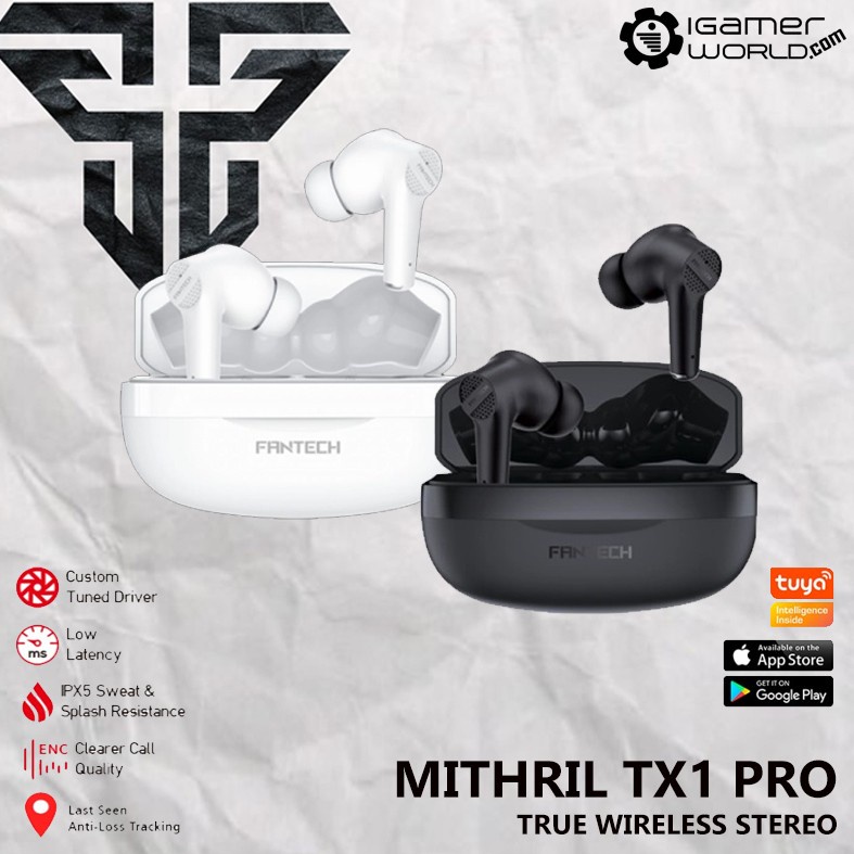 Fantech TWS MITHRIL TX1 PRO Gaming Mode Low Latency Earphone TX1-PRO