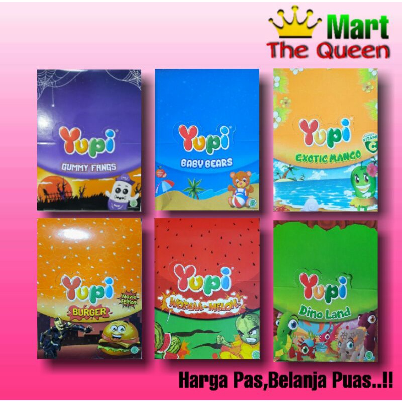 

Yupi 1 box permen all varian rasa isi 24 pcs