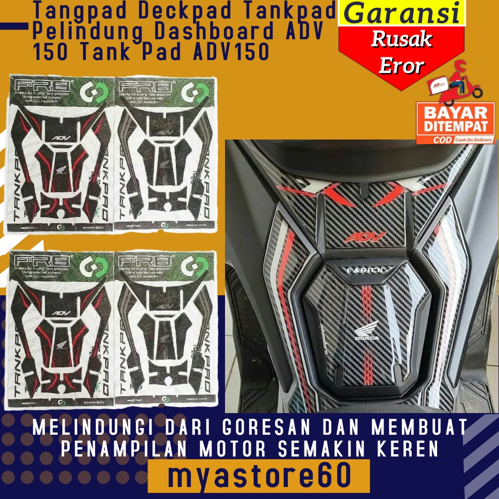 Tankpad Deckpad Tangpad Pelindung Dashboard ADV 150 Tank Pad Deck Pad Tang Pad Aksesoris Variasi ADV150