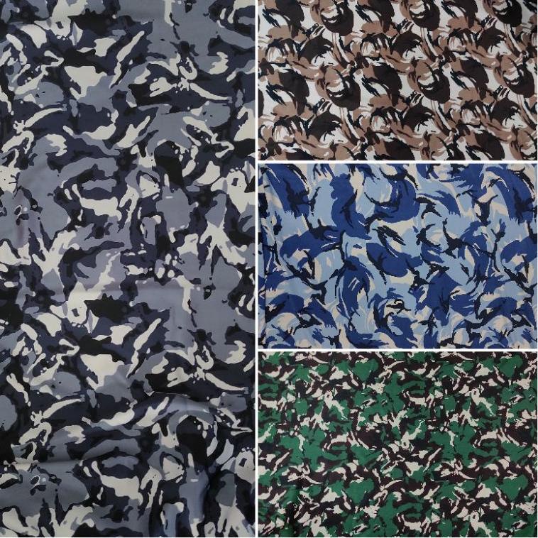 ㅆ Kain satin Maxmara lux BS motif doreng loreng glossy (0.5m) ツ