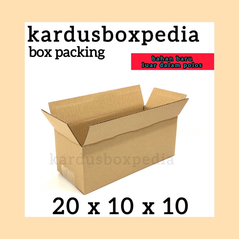 

corrugated box 20x10x10 POLOS kardus box packing