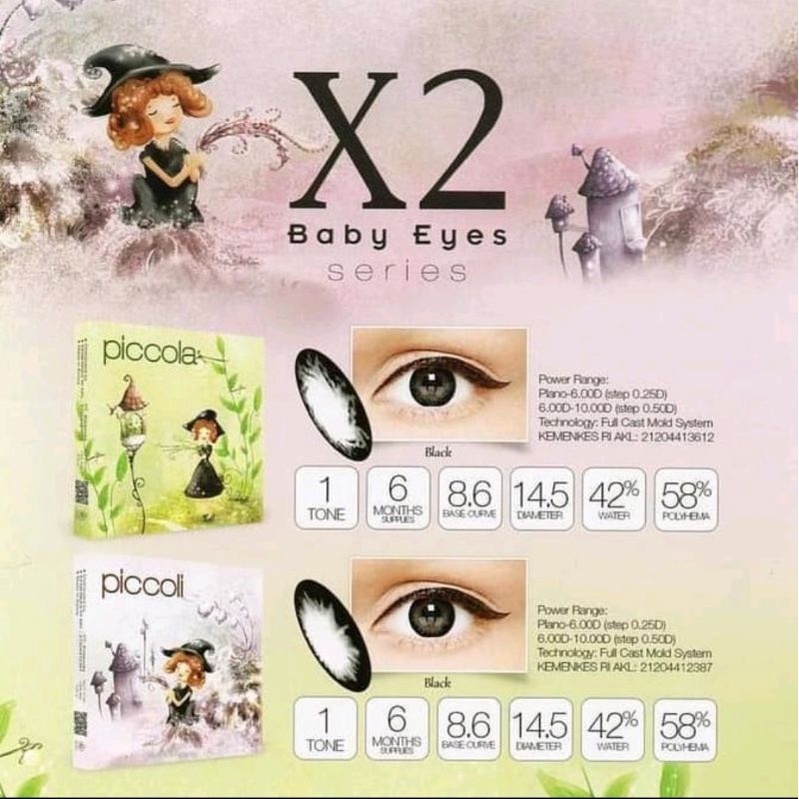 Softlens X2 Piccola/Piccoli/baby eyes/bigeyes