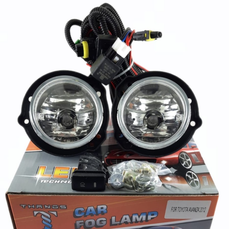 Fog Lamp Light Angel Eyes Foglamp Car Head Led Spot Lampu Tembak Sorot Mobil Depan Tembus Kabut Caha