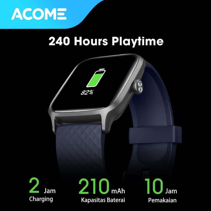 ACOME S1 SPORT SMARTWATCH SMART BAND WATERPROOF JAM TANGAN PINTAR