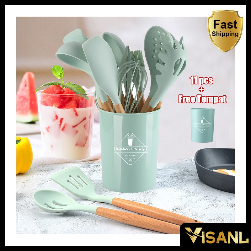 Sutil silikon Spatula Silicone sodet Alat Masak set 12pcs  / VS