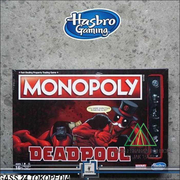 Premium Monopoly Deadpool Marvel Monopoli Hasbro Gaming