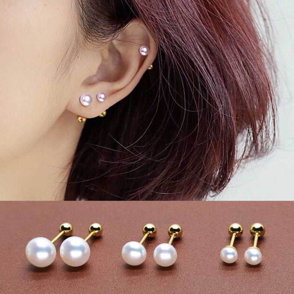 Anting Mutiara Imitasi Untuk Wanita