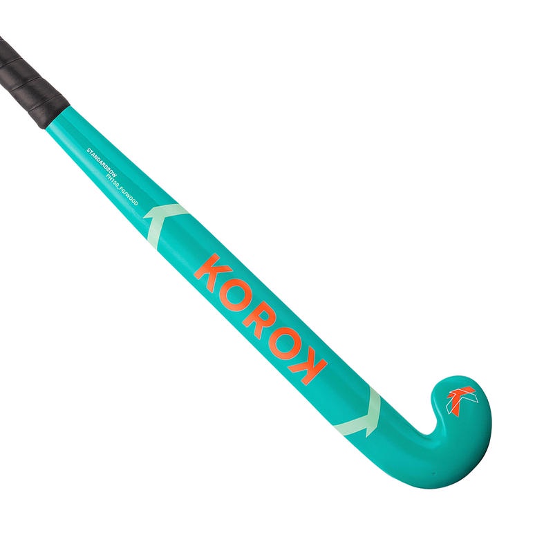KOROK Kids' Beginner/Occasional Adult Field Hockey Wooden/FB Stick FH100 - Turquoise - 8496941
