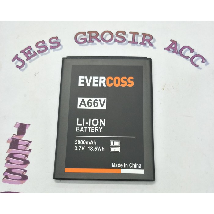 Baterai Battery Evercross Evercoss Cross A66V Double Power 5000Mah - Hitam